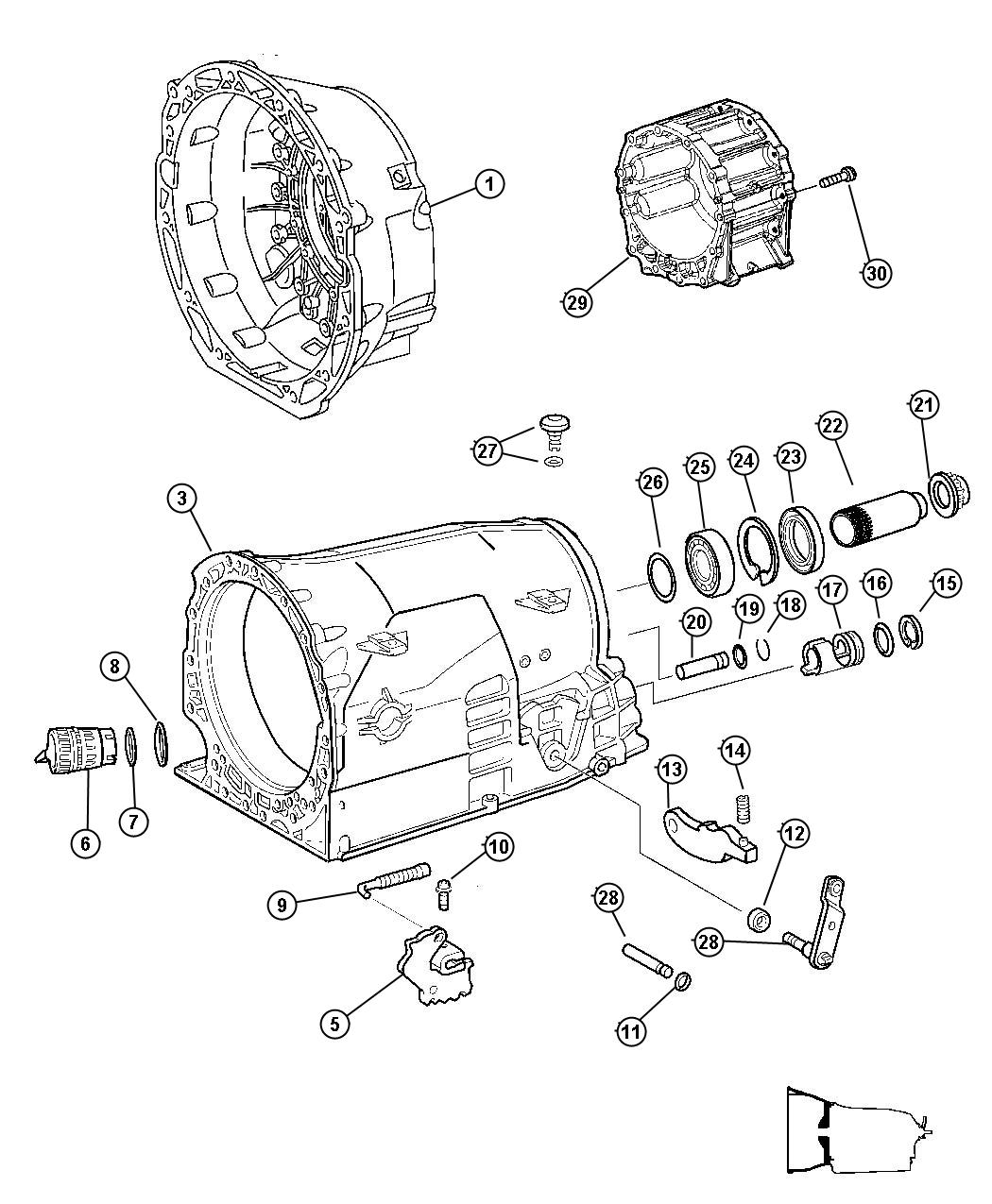 Jeep Grand Cherokee Pawl Parking Sprag Transmission Related