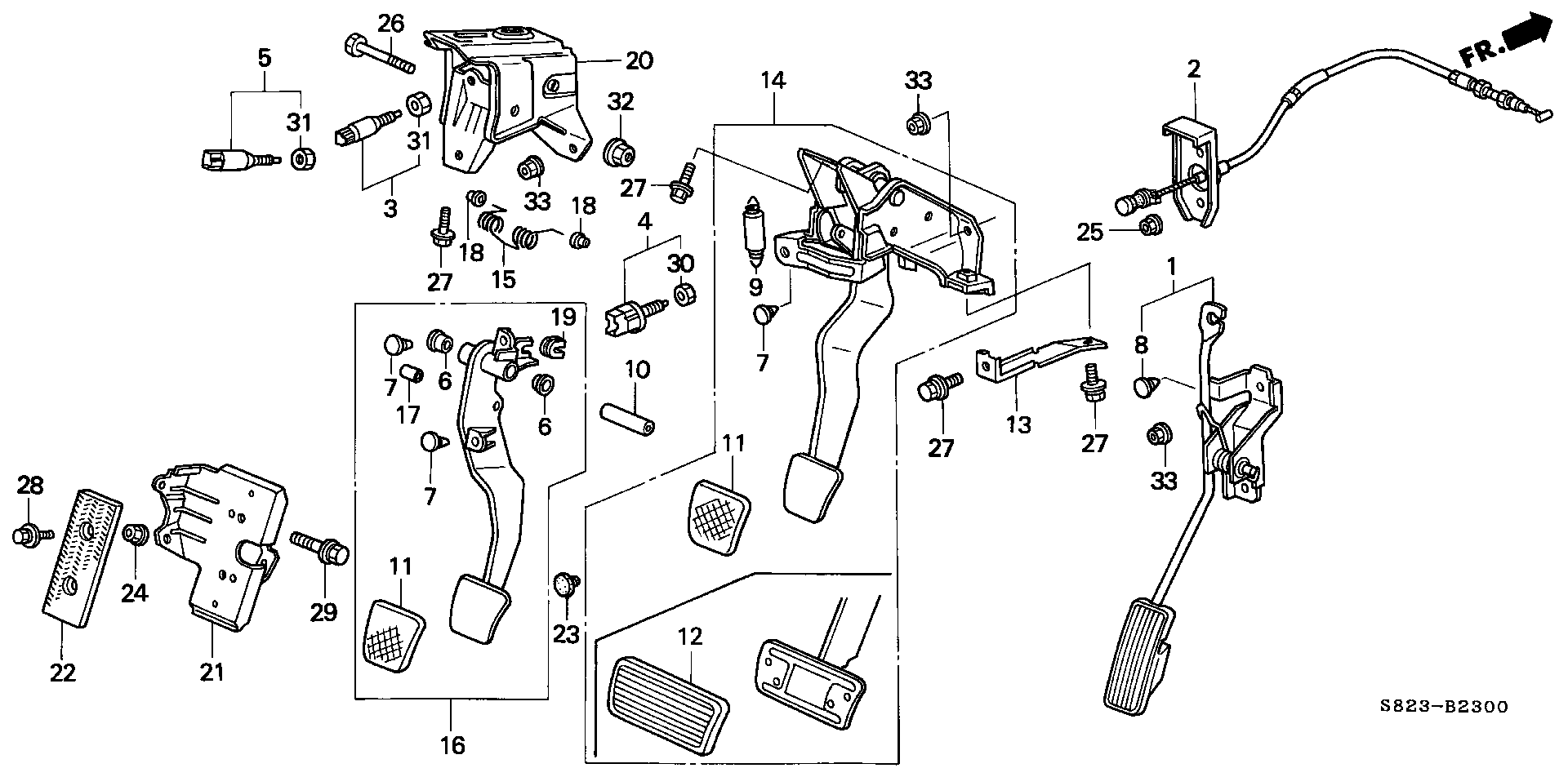 Honda Accord Coupe Bracket Clutch Pedal S A Norm Reeves