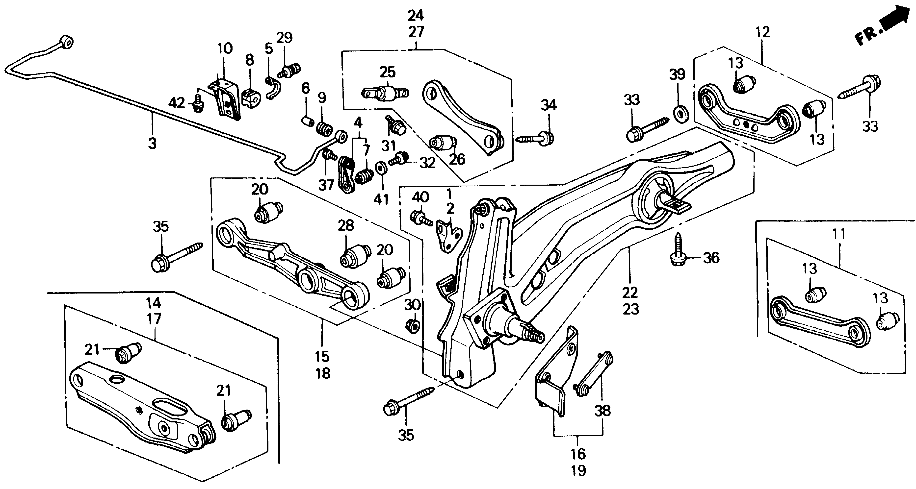 Honda Civic Hatchback Arm L Rr Lower Rear Steering Sh