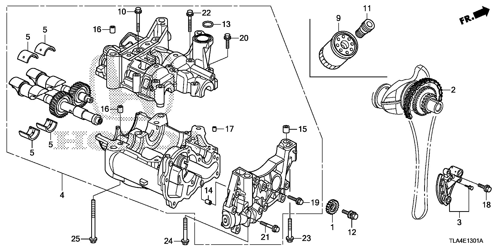 Honda Cr V Pump Assy Oil Emissions Engine Fuel Ph A