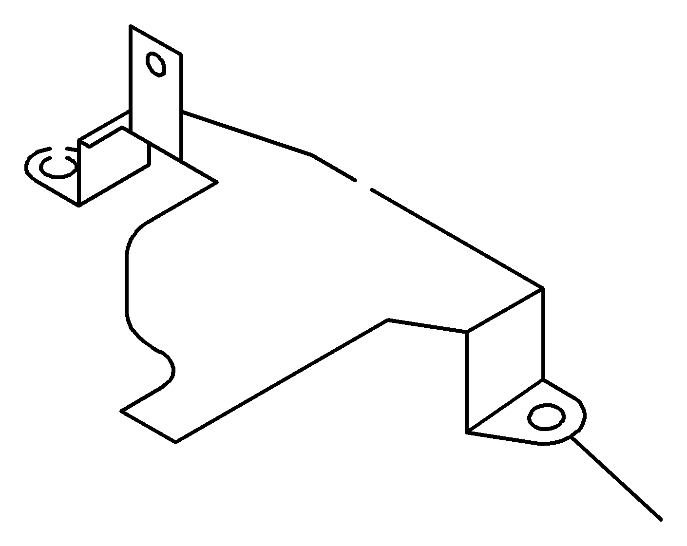 Isuzu NPR Bracket Chas Prod Long 8 97865 136 3 Criswell Isuzu