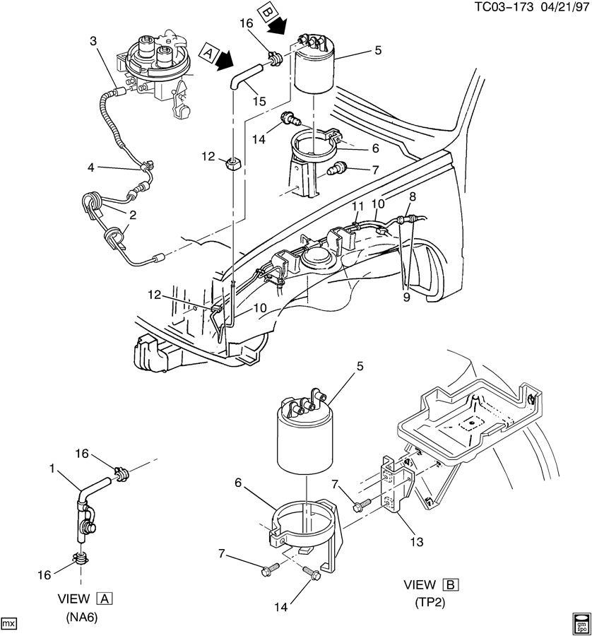 Chevrolet K Vapor Canister Related Parts