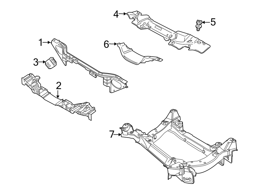 Jaguar S Type Radiator Support Tie Bar Upper Xr Jaguar Palm