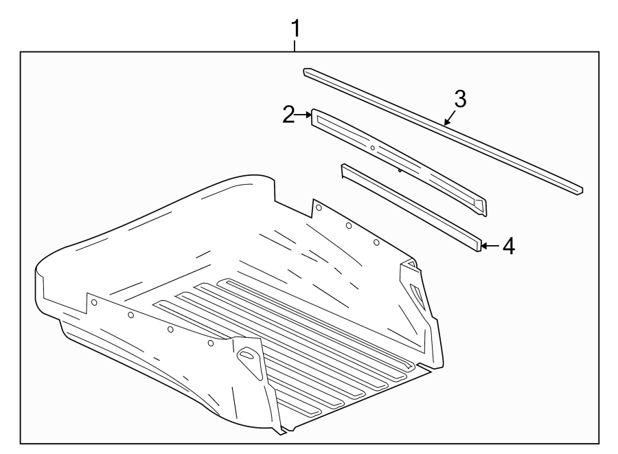 Chevrolet Ssr Truck Bed Side Rail Upper Mcelveen Buick