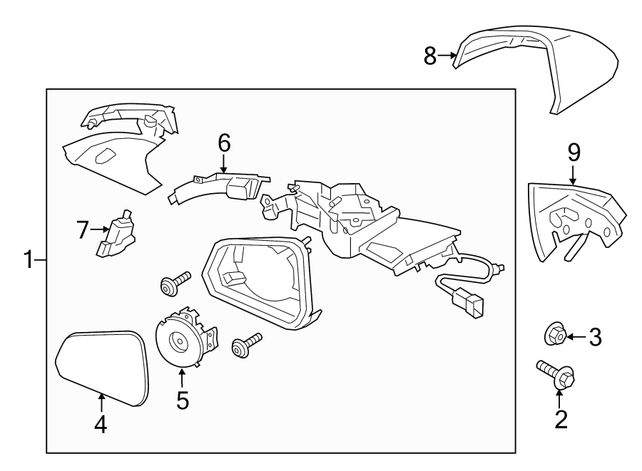 Ford Mustang Door Mirror Cover FR3Z17D743BAPTM Havre Ford Havre MT