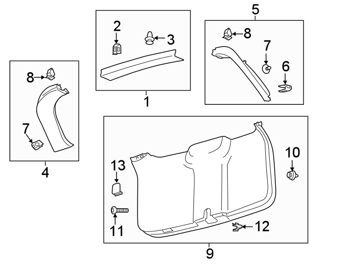 Ford Police Interceptor Utility Trim Clip Retainer Panel Quarter