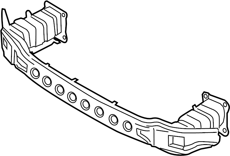 Ford Transit Connect Bumper Impact Bar W O