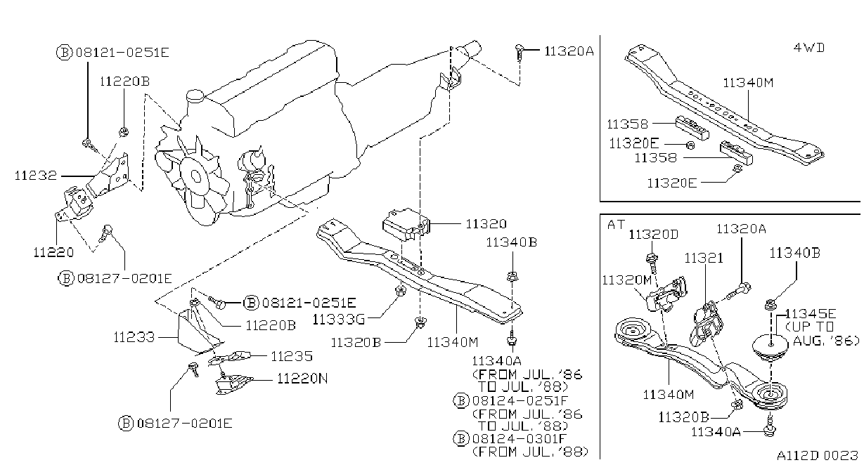 G Insulation Mount Insulator Engine Mounting Front