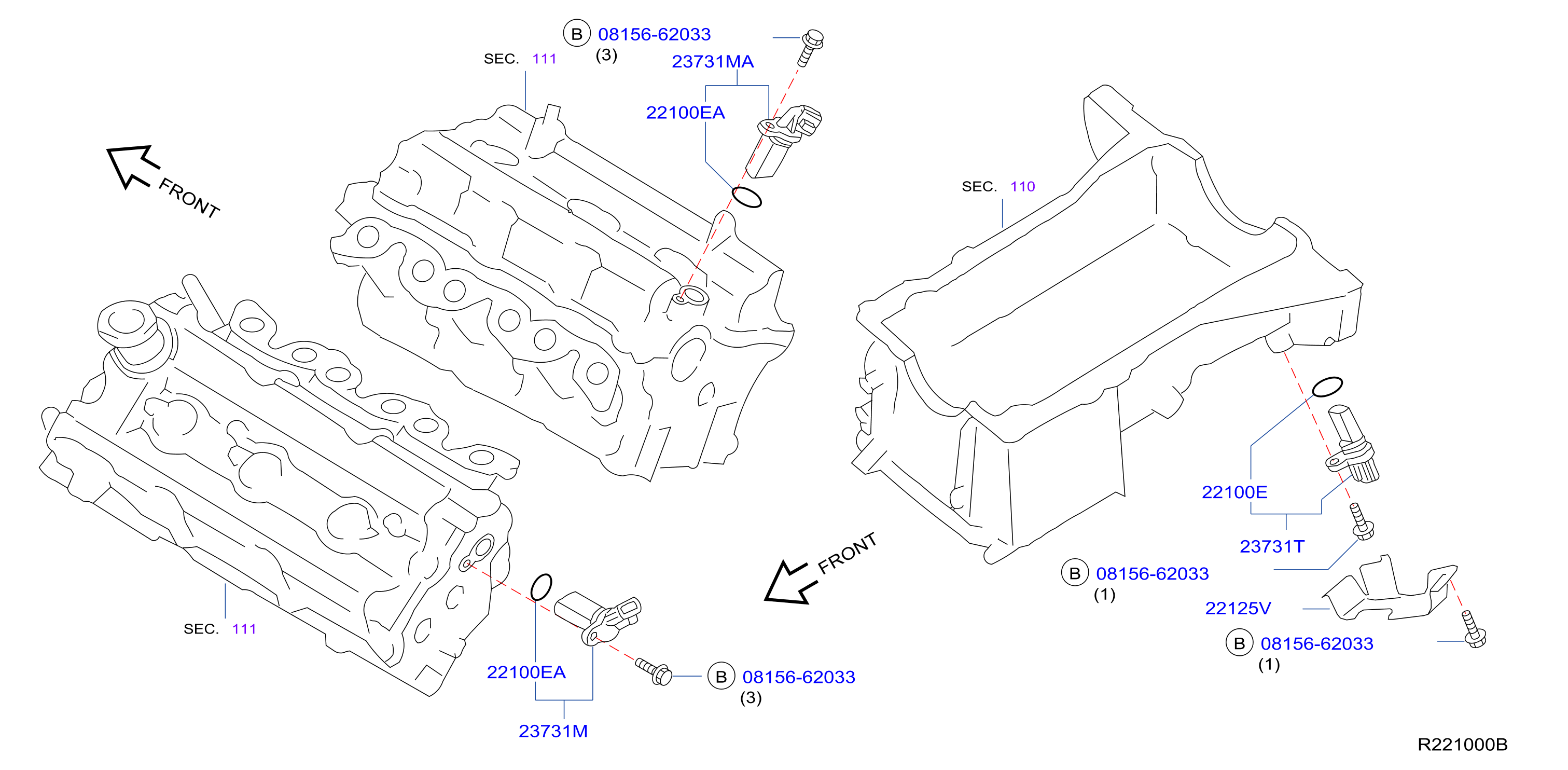 Nissan Maxima Camshaft Position Sensor Crankshaft 23731 AL60E Mike