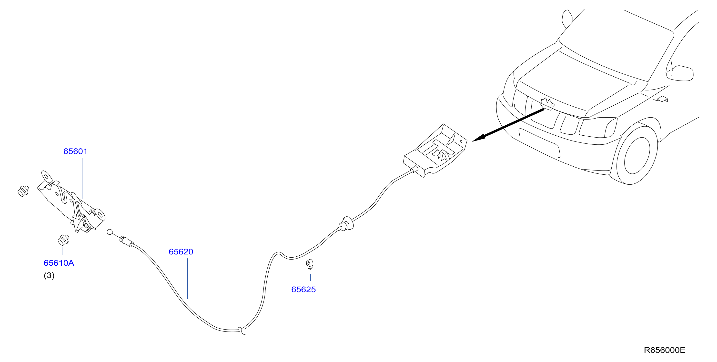 Nissan Armada Hood Release Cable 65621 ZR00A Murfreesboro Nissan
