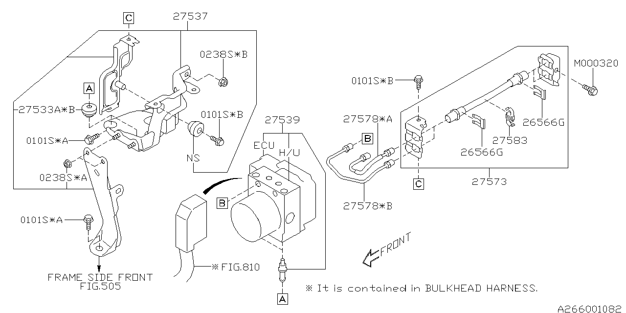 27596AJ03A Abs Hydraulic Abs Pump And Motor Hydraulic Unit V