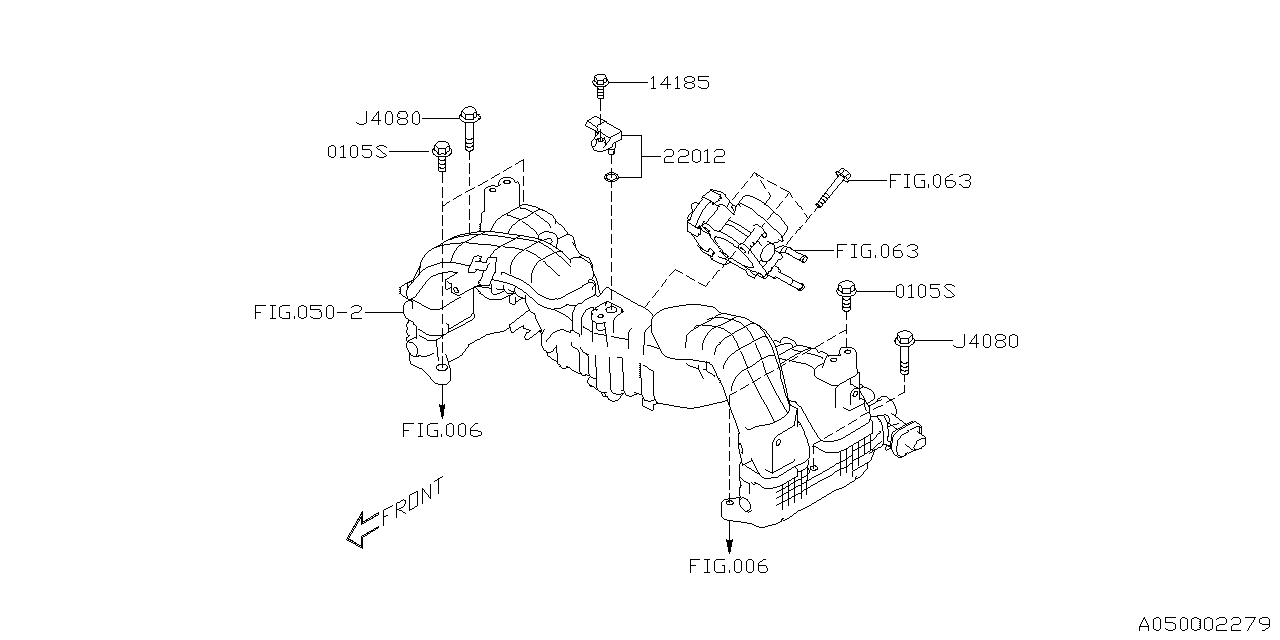 1992 Subaru Justy GL Manifold Absolute Pressure Sensor Sensor Vacuum