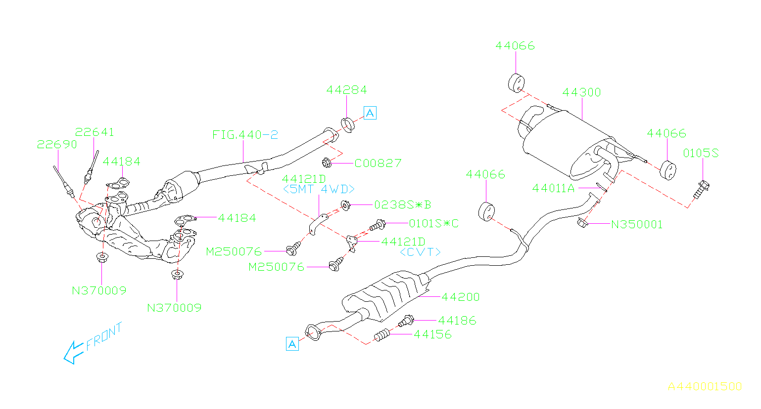 2013 Subaru Impreza 2 0L 5MT 4WD Sport Wagon Oxygen Sensor Oxygen