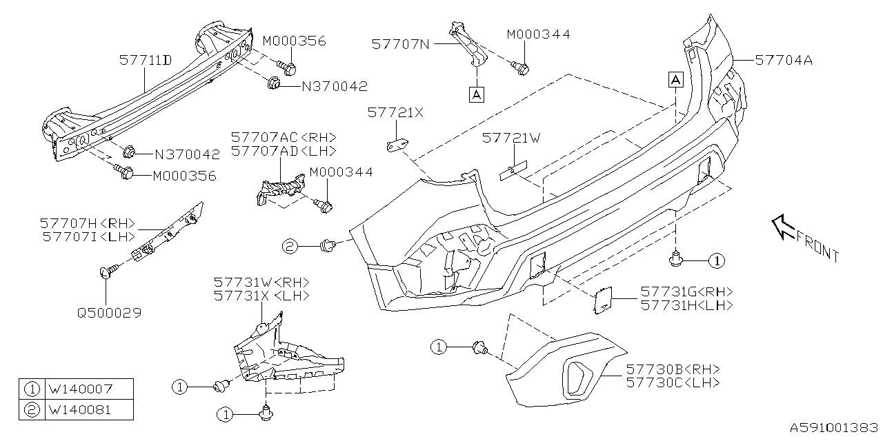 Subaru Crosstrek Bumper Cover Ch Bumper Punch Rwe Face Rear