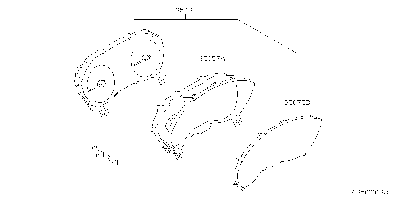 Subaru Forester L Premium Base Gauge Set Instrument Cluster