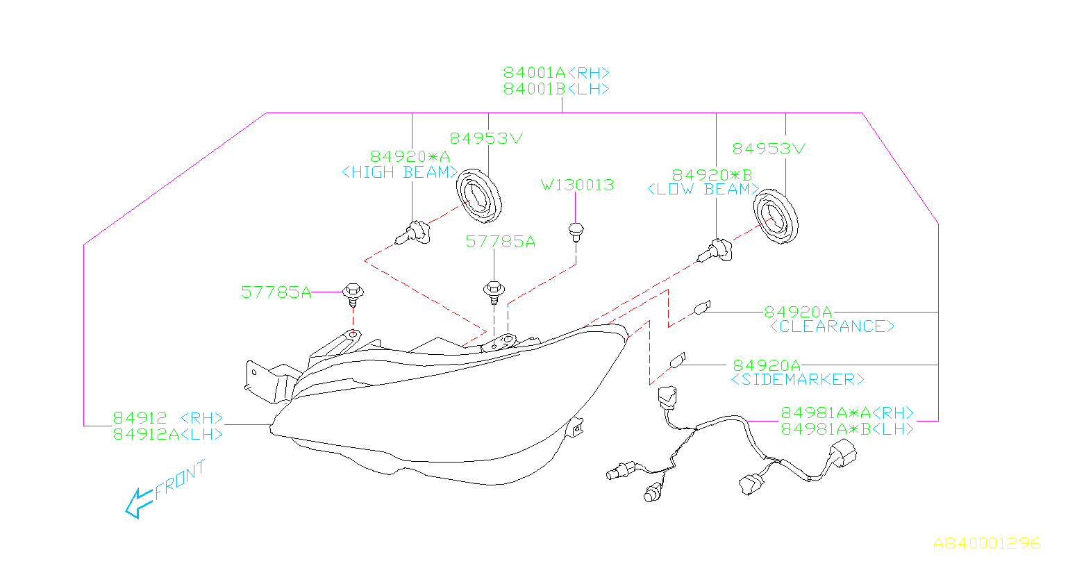 Subaru Crosstrek Premium Plus Headlight Housing Right