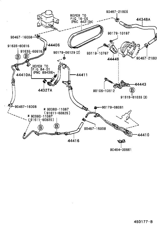 Lexus ES 300 Power Steering Return Hose Brakes Line 4440633061