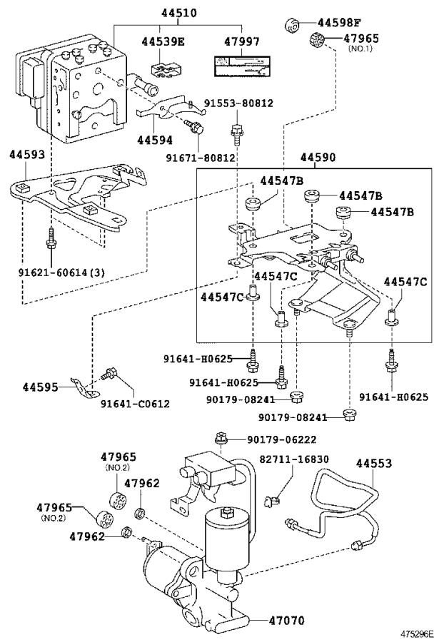 Diagram Brake Tube Clamp For Your Lexus