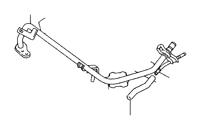 Toyota Matrix Engine Coolant Bypass Pipe System Cooling 162680D011