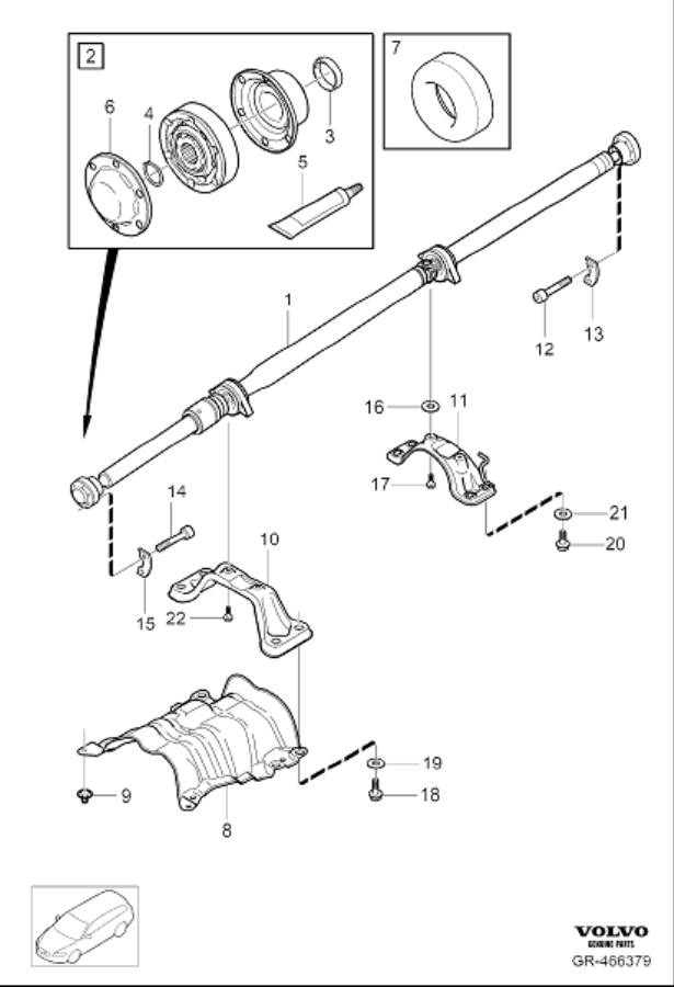 2020 Volvo XC60 Cv Joints The Entire Propeller Shaft Must Be Replaced