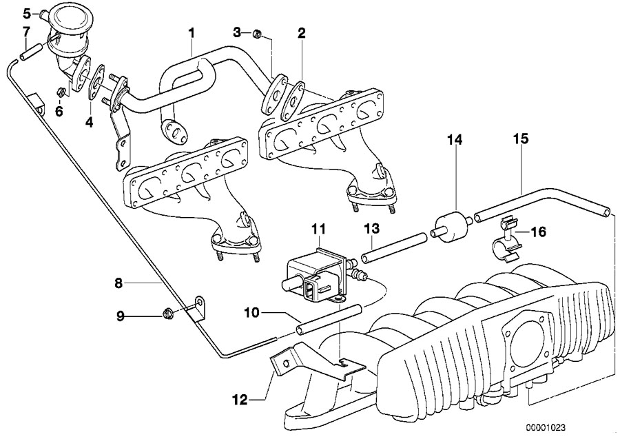 Diagram Air pump F vacuum control for your BMW
