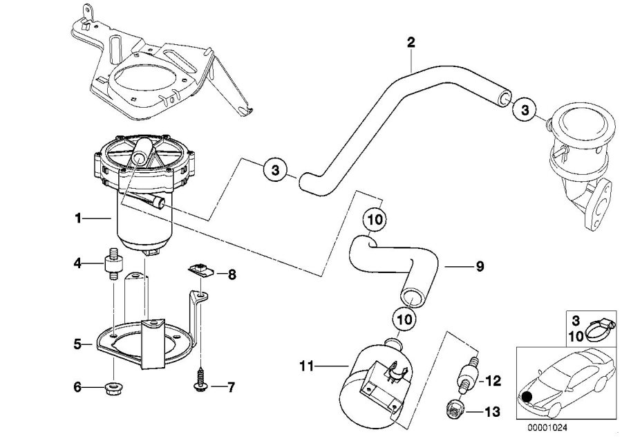 Diagram Emission control-air pump for your 2017 BMW M4 GTS   