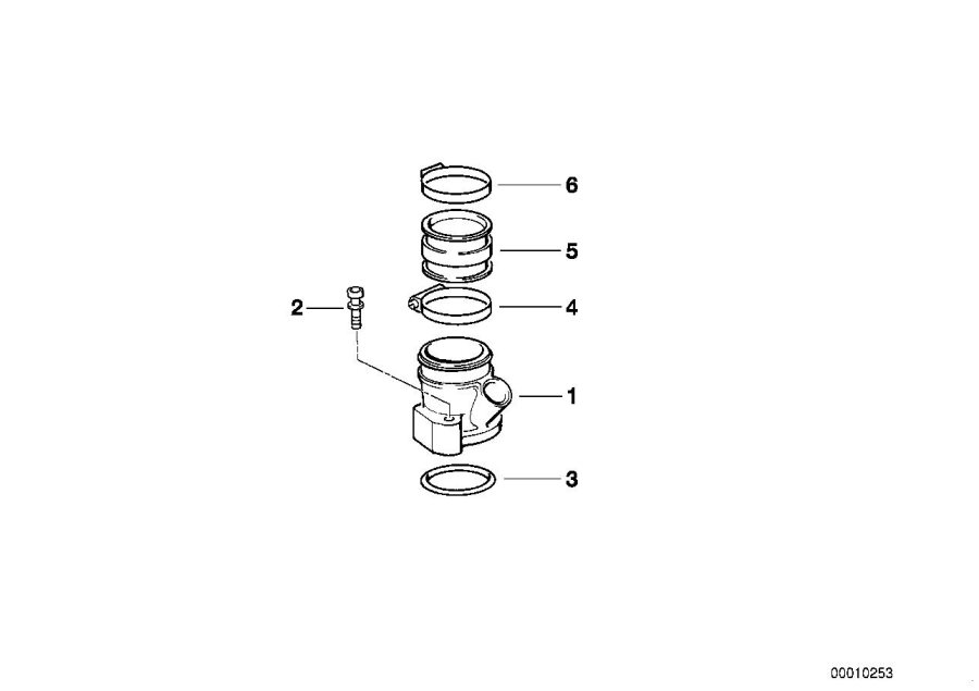 Diagram Intake manifold for your 2001 BMW K1200LT   