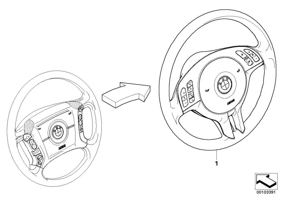 Diagram Modificat.4-spoke MFL strng whl=> Sport for your 2023 BMW X3  30eX 