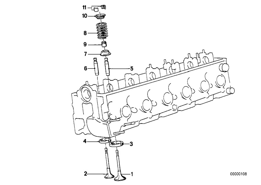 Diagram Timimg gear - rocker arm/valves for your BMW