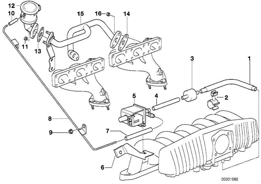 Diagram Air pump F vacuum control for your BMW