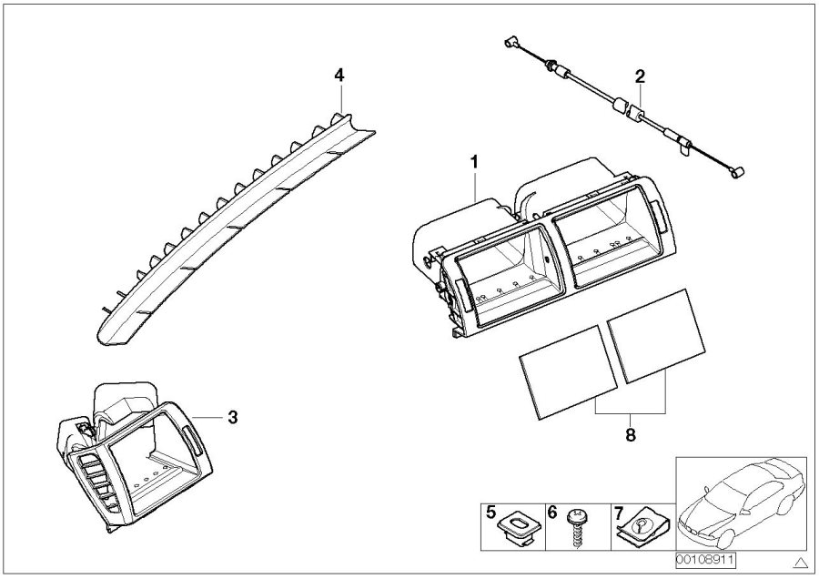 Diagram Outflow NOZZLES/COVERS for your 2023 BMW X3  30eX 