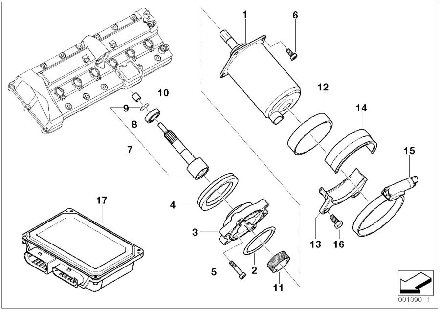 Diagram Valve timing gear, actuator, cntrl unit for your 1988 BMW M6   