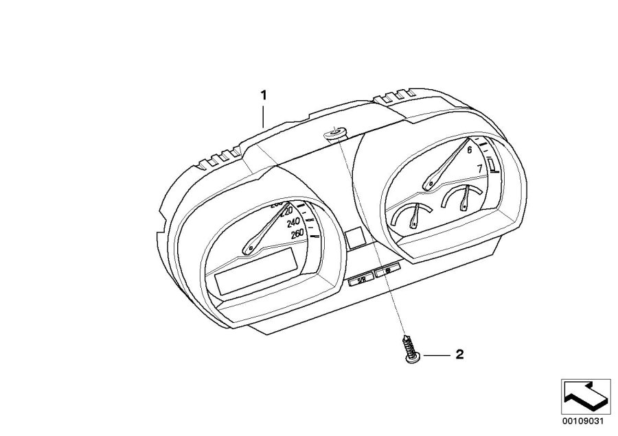 Diagram Instrument cluster for your 2023 BMW X3  30eX 