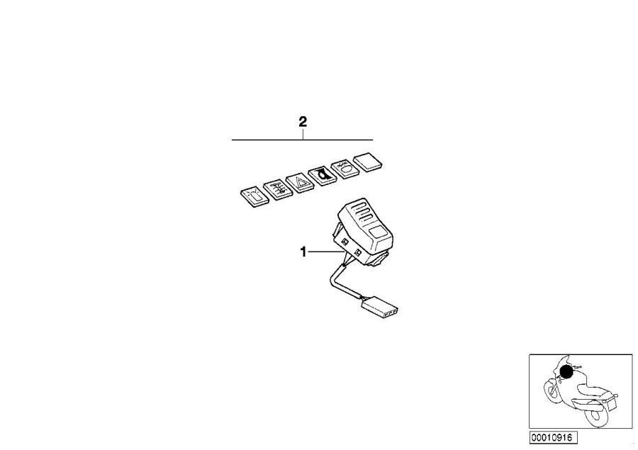 Diagram Switch for your 2008 BMW K1200LT   