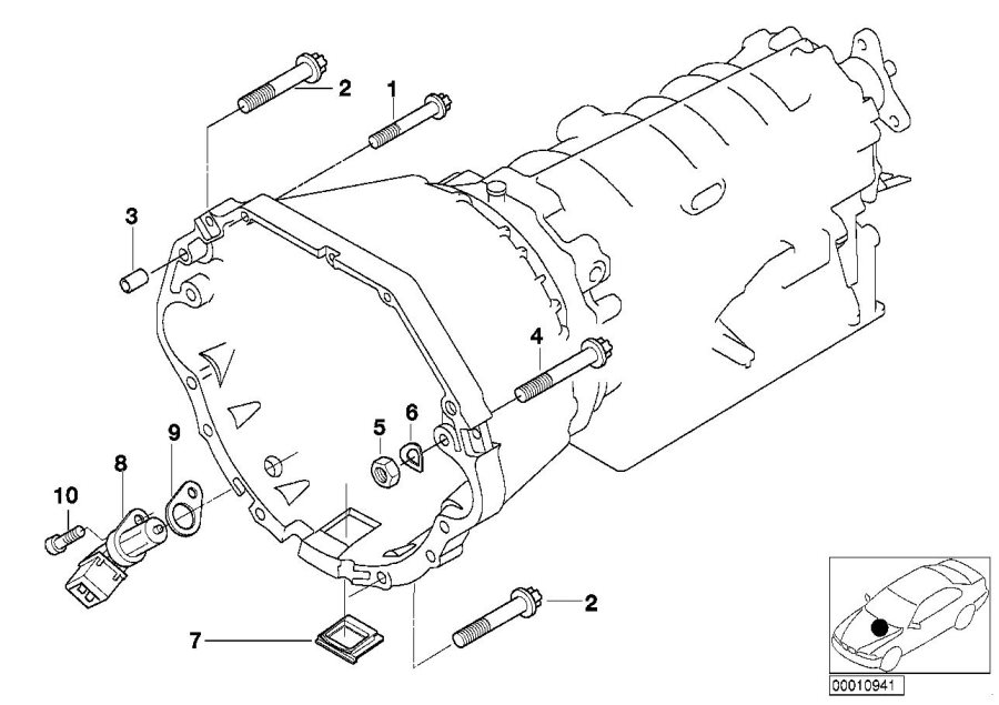 Diagram GEARBOX MOUNTING for your 2016 BMW i3  60Ah 