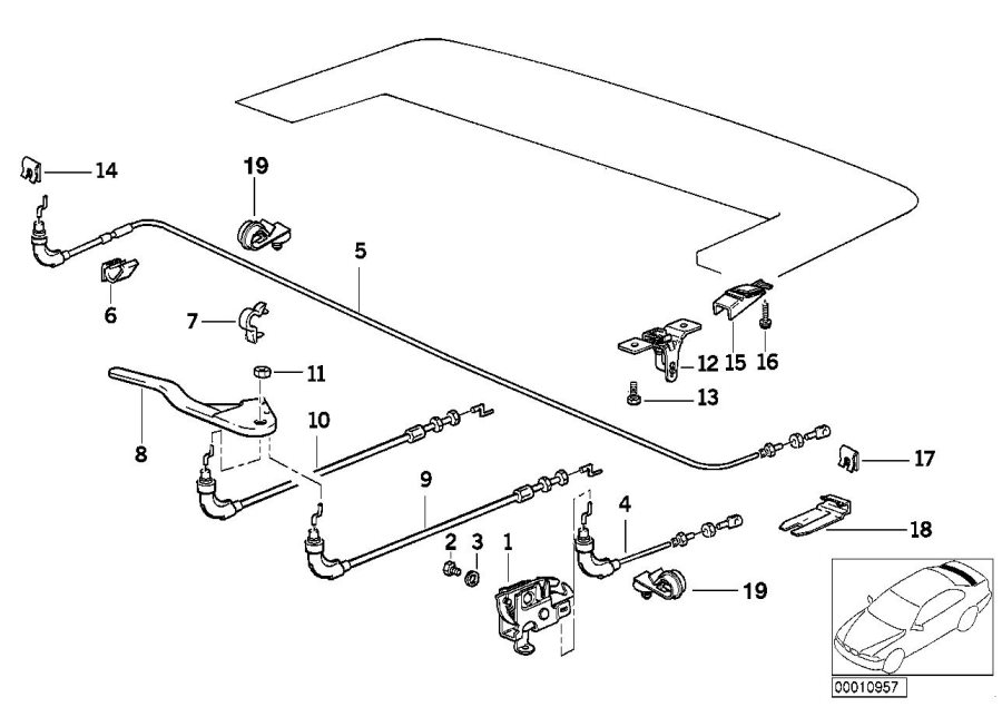 Diagram Electrical folding top flap mechanism for your 2018 BMW X2   