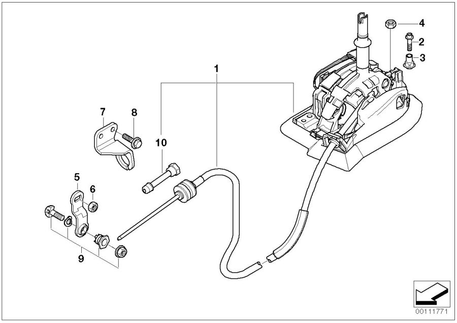 Diagram AUTOM.TRANSMISS.STEPTRONIC SHIFT PARTS for your 2022 BMW Z4   