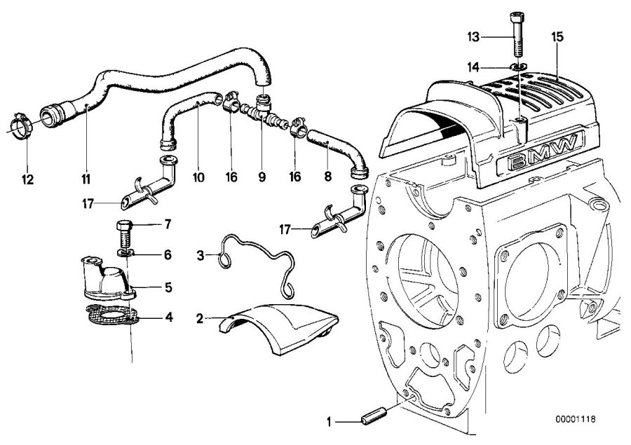 Diagram Engine ventilation for your 2011 BMW K1600GTL   