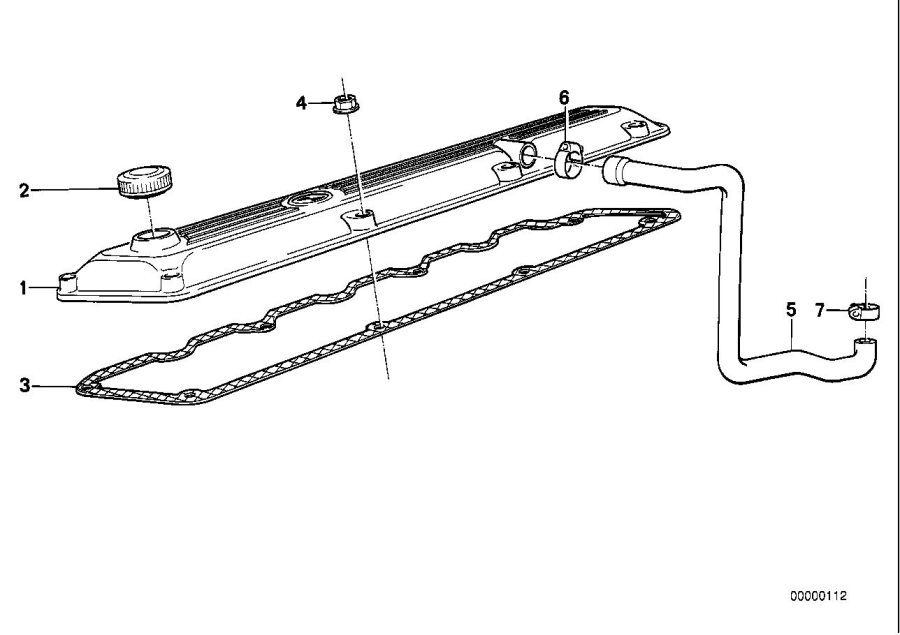 Diagram Cylinder head cover for your BMW X2  