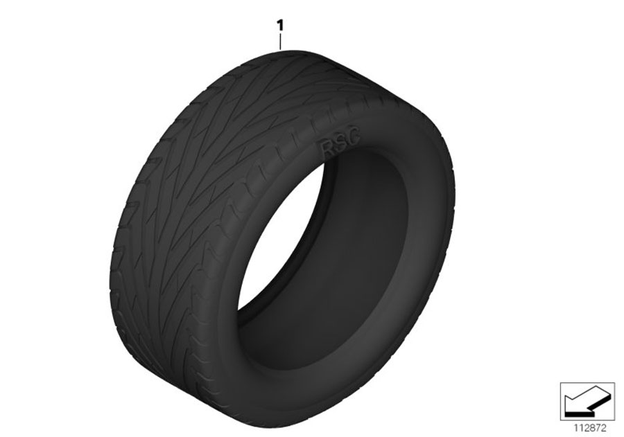 Diagram All-season tire for your 2015 BMW M6   