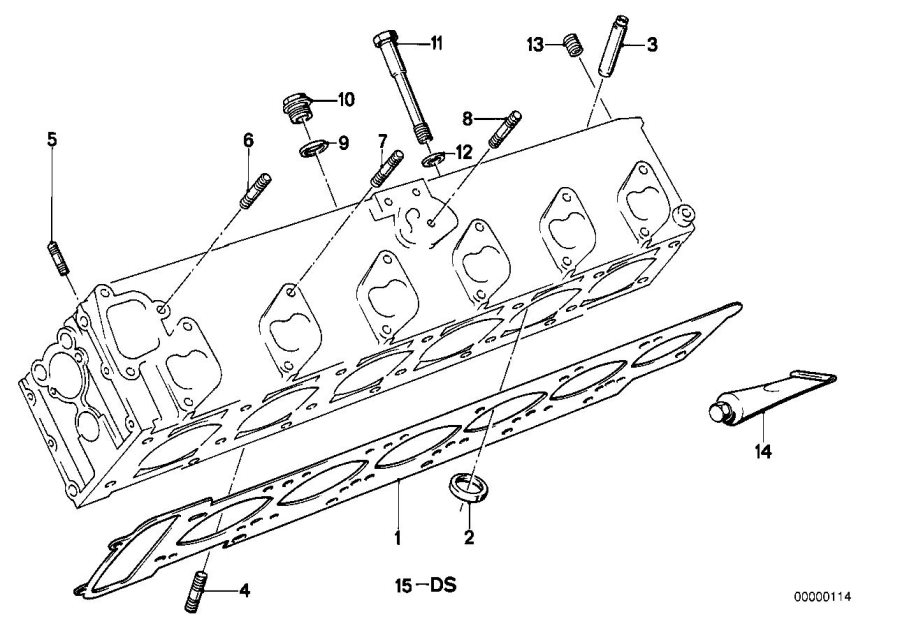 Diagram Cylinder Head for your BMW