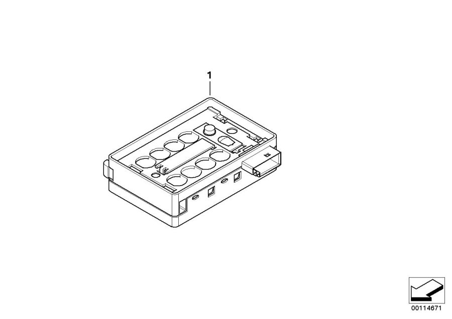 Diagram Single components F rain sensor for your BMW