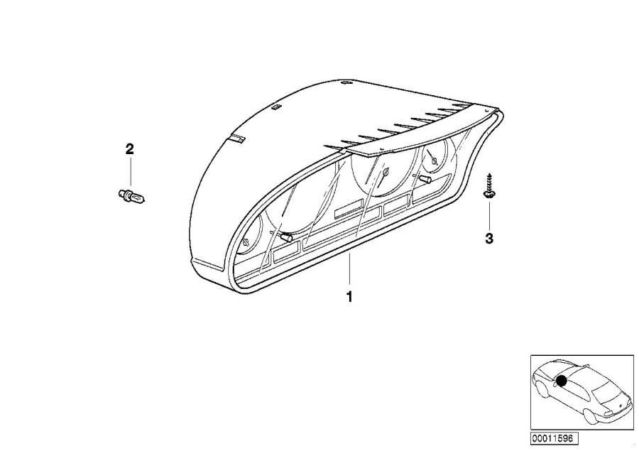 Diagram Instrument cluster for your 2023 BMW X3  30eX 