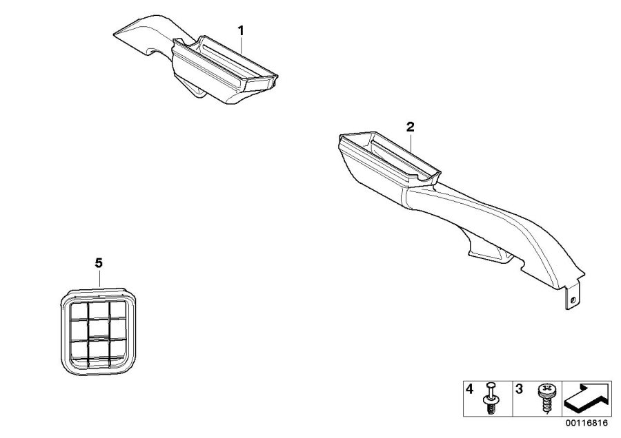 Diagram Air channel for your 2008 BMW 550i   