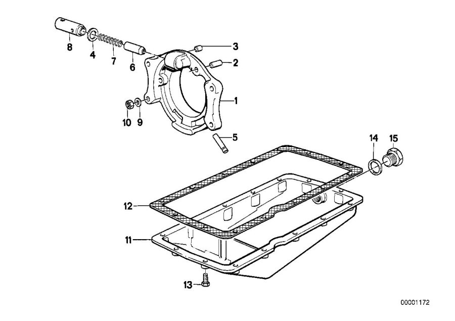 Diagram Oil Pan for your 2025 BMW S1000R   