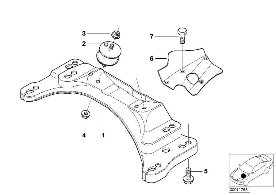 Diagram Suspension automatic transmission for your 2001 BMW 330Ci Convertible  