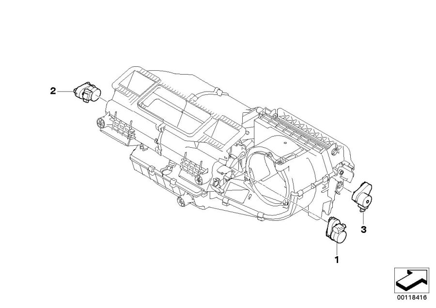 Diagram Actuator air conditioning for your 2016 BMW M6   