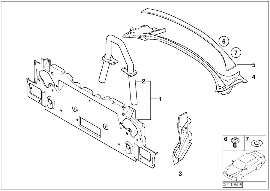 Diagram Partition trunk for your BMW Z4  