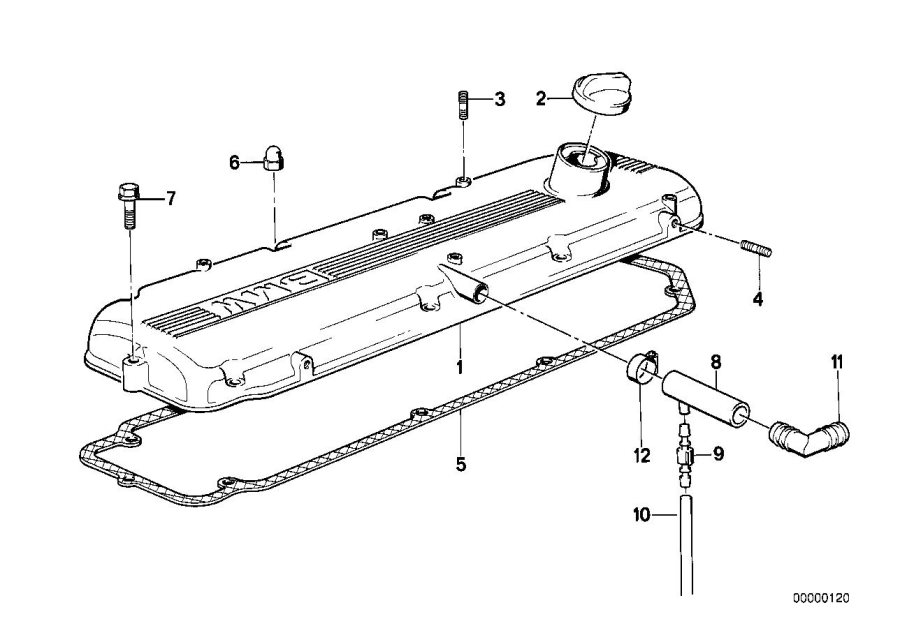 Diagram Cylinder head cover for your 2016 BMW X1   