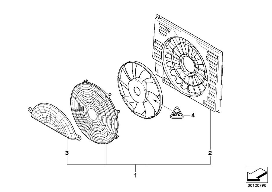 Diagram Pusher fan for your BMW